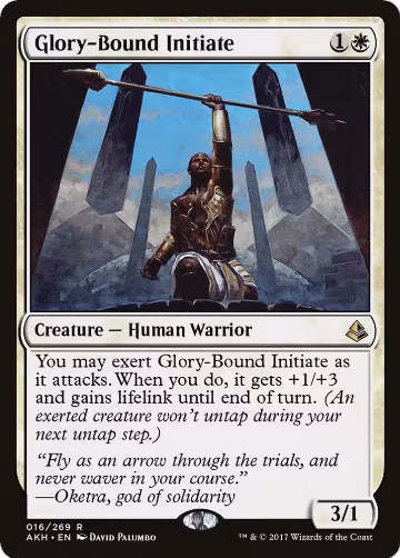 Glory-Bound Initiate (16), Amonkhet — Magic card price