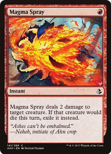 Magma Spray (141), Amonkhet — Magic card price