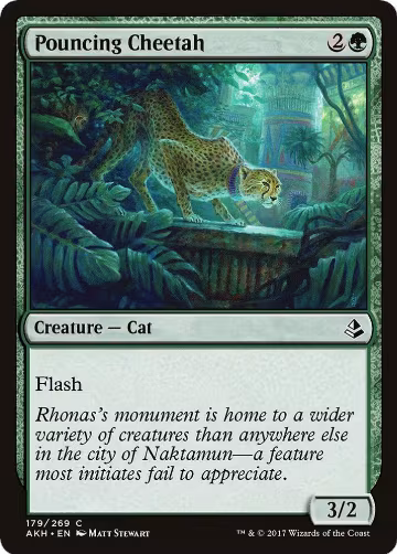 Pouncing Cheetah (179), Amonkhet — Magic card price