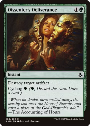 Dissenter's Deliverance (164), Amonkhet — Magic card price