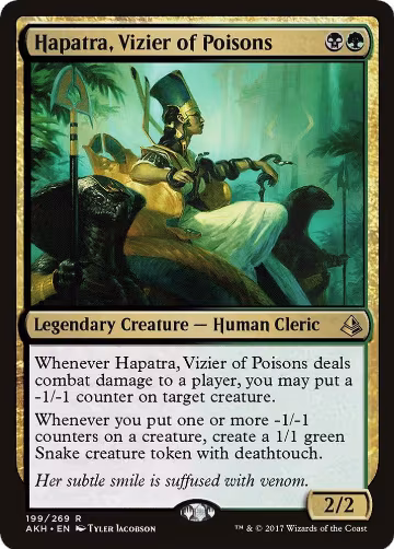 Hapatra, Vizier of Poisons (199), Amonkhet — Magic card price