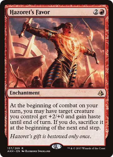 Hazoret's Favor (137), Amonkhet — Magic card price