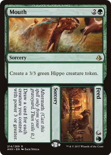 Mouth // Feed (214), Amonkhet — Magic card price