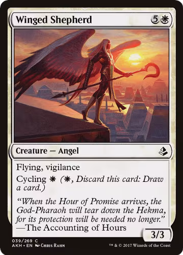 Winged Shepherd (39), Amonkhet — Magic card price