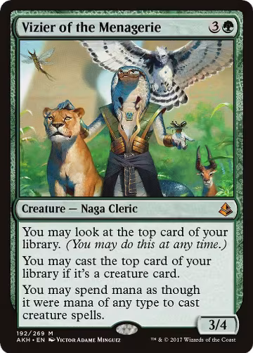 Vizier of the Menagerie (192), Amonkhet — Magic card price