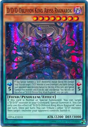 D/D/D Oblivion King Abyss Ragnarok (OP04-EN010) — card price