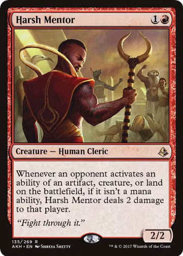 Harsh Mentor (135), Amonkhet — Magic card price