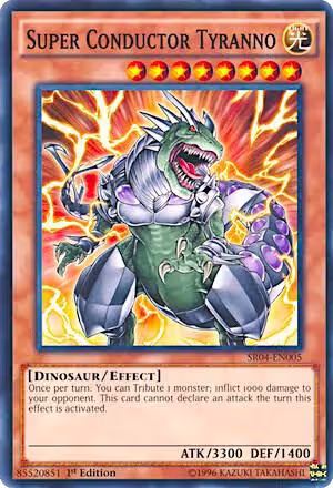 Super Conductor Tyranno (SR04-EN005), Structure Deck: Dinosmasher's Fury — Yu-Gi-Oh! card price