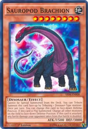 Sauropod Brachion (SR04-EN008), Structure Deck: Dinosmasher's Fury — Yu-Gi-Oh! card price