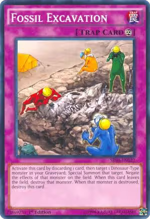 Fossil Excavation (SR04-EN032), Structure Deck: Dinosmasher's Fury — Yu-Gi-Oh! card price