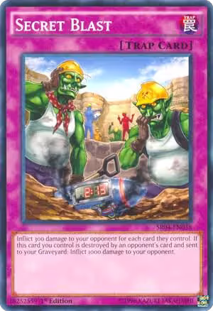 Secret Blast (SR04-EN038), Structure Deck: Dinosmasher's Fury — Yu-Gi-Oh! card price