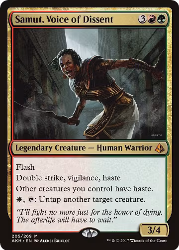 Samut, Voice of Dissent (205), Amonkhet — Magic card price