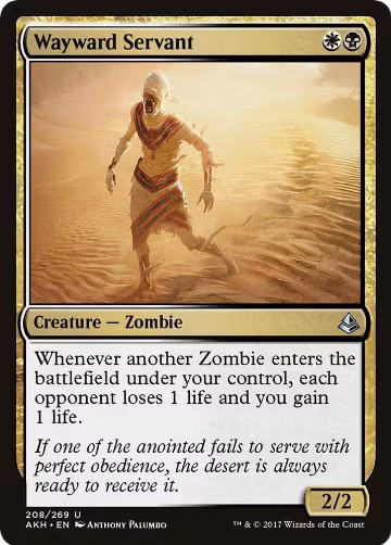 Wayward Servant (208), Amonkhet — Magic card price