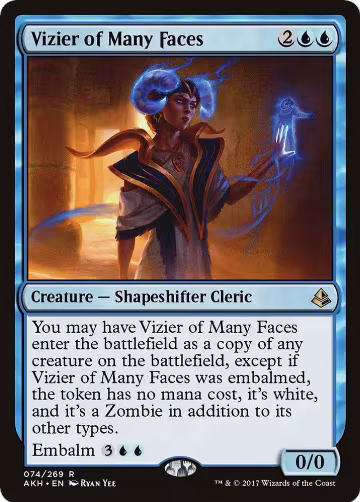 Vizier of Many Faces (74), Amonkhet — Magic card price