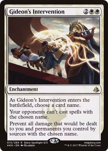 Gideon's Intervention (15), Amonkhet — Magic card price