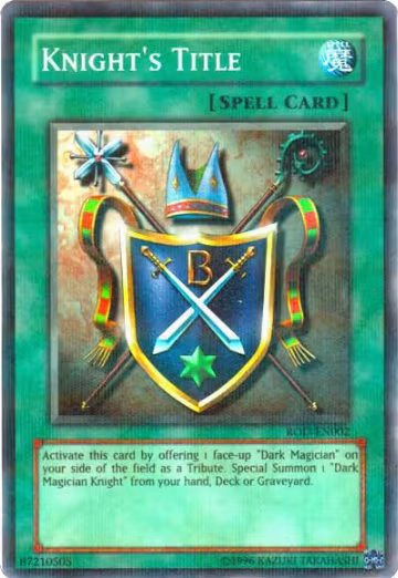 Knight's Title (Reshef of Destruction) (Super Rare) (ROD-EN002), Yu-Gi-Oh! Video Game Promotional Cards — Yu-Gi-Oh! card price