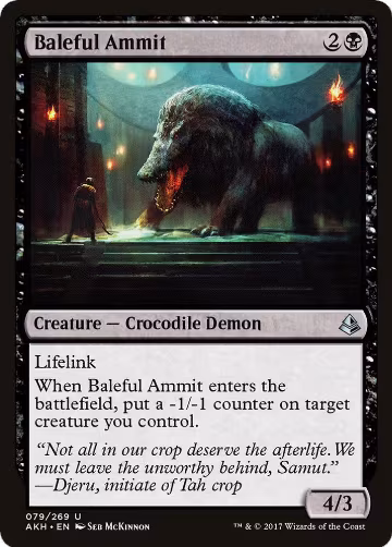 Baleful Ammit (79), Amonkhet — Magic card price