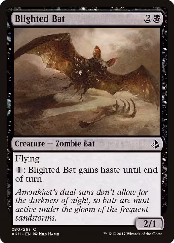Blighted Bat (80), Amonkhet — Magic card price
