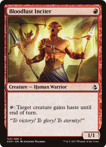 Bloodlust Inciter (120), Amonkhet — Magic card price
