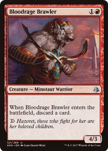 Bloodrage Brawler (121), Amonkhet — Magic card price