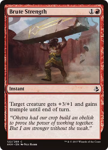 Brute Strength (122), Amonkhet — Magic card price