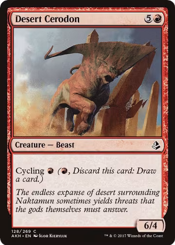 Desert Cerodon (128), Amonkhet — Magic card price