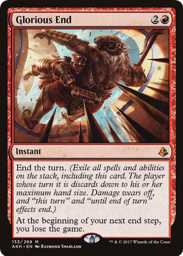 Glorious End (133), Amonkhet — Magic card price