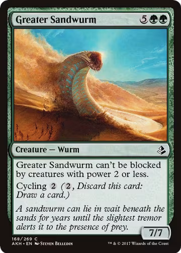 Greater Sandwurm (168), Amonkhet — Magic card price