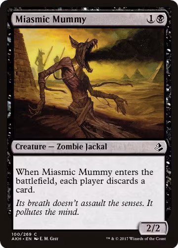 Miasmic Mummy (100), Amonkhet — Magic card price