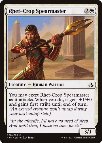 Rhet-Crop Spearmaster (26), Amonkhet — Magic card price