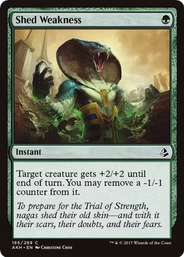 Shed Weakness (185), Amonkhet — Magic card price