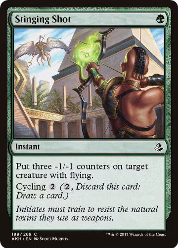 Stinging Shot (189), Amonkhet — Magic card price