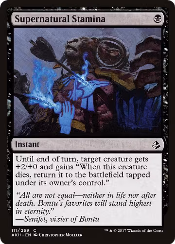 Supernatural Stamina (111), Amonkhet — Magic card price