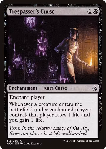 Trespasser's Curse (112), Amonkhet — Magic card price