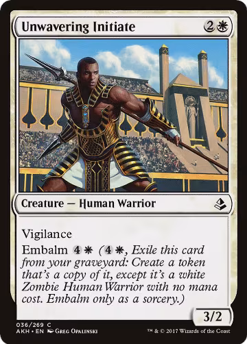 Unwavering Initiate (36), Amonkhet — Magic card price