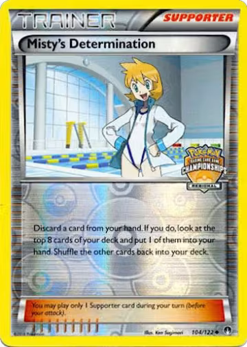 Misty's Determination - 104/122 (Regional Championships) (104/122), League & Championship Cards — Pokémon card price