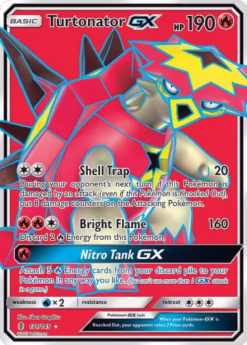 Turtonator GX (Full Art) (131/145), SM - Guardians Rising — Pokémon card price