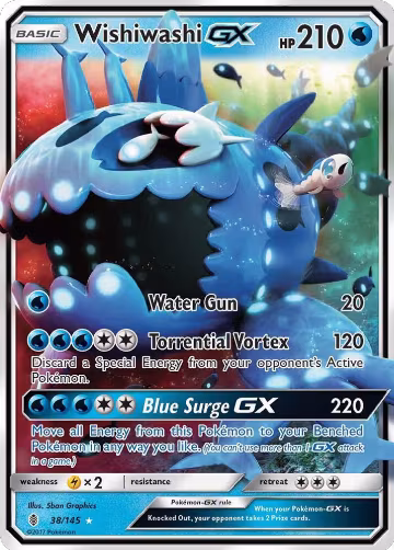 Wishiwashi GX (38/145), SM - Guardians Rising — Pokémon card price