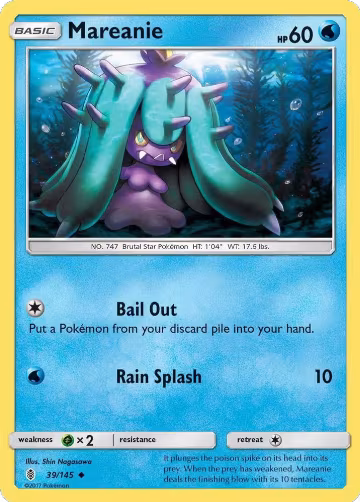 Mareanie (39/145), SM - Guardians Rising — Pokémon card price