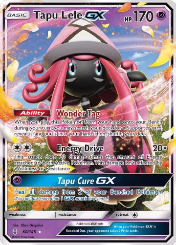 Tapu Lele GX (60/145), SM - Guardians Rising — Pokémon card price