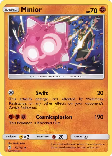Minior (77/145), SM - Guardians Rising — Pokémon card price