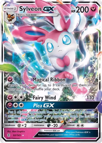 Sylveon GX (92/145), SM - Guardians Rising — Pokémon card price