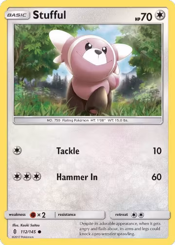 Stufful (112/145), SM - Guardians Rising — Pokémon card price