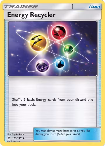 Energy Recycler (123/145), SM - Guardians Rising — Pokémon card price