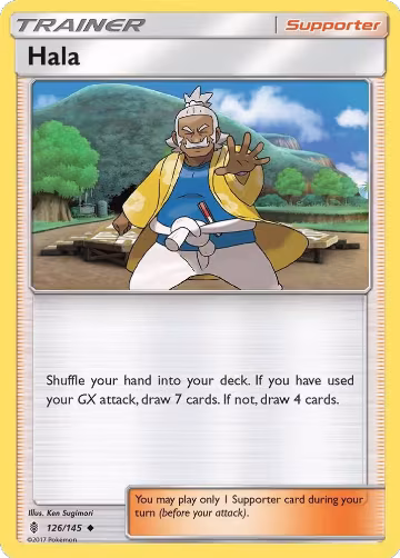 Hala (126/145), SM - Guardians Rising — Pokémon card price