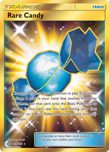 Rare Candy (Secret) (165/145), SM - Guardians Rising — Pokémon card price