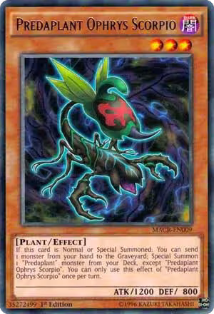 Predaplant Ophrys Scorpio (MACR-EN009), Maximum Crisis — Yu-Gi-Oh! card price