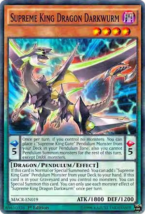 Supreme King Dragon Darkwurm (MACR-EN019), Maximum Crisis — Yu-Gi-Oh! card price