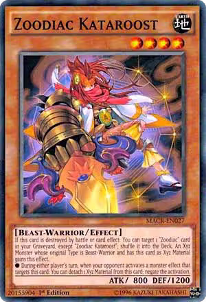 Zoodiac Kataroost (MACR-EN027), Maximum Crisis — Yu-Gi-Oh! card price