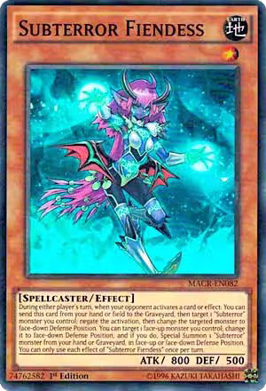Subterror Fiendess (MACR-EN082), Maximum Crisis — Yu-Gi-Oh! card price